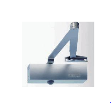 "Cierrapuertas GEZE TS1500 completo con brazo normal, color plata"