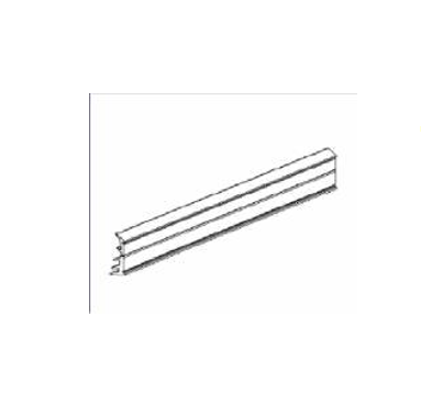 Goma (sello) para cristal con perfil para panel fijo Geze (para 8/10/12mm) x mt