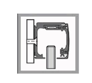 Kit de herrajes GEZE Levolan 60 para instalacion a MURO