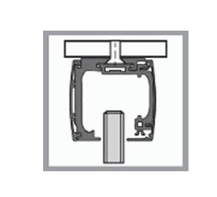 Kit de herrajes GEZE Levolan 60 para instalacion a TECHO