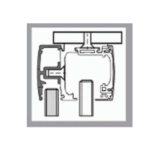 Kit de herrajes GEZE Levolan 60 para instalacion con PANEL FIJO
