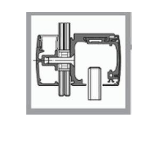 Kit de herrajes GEZE Levolan 60 para instalacion a ANTEPECHO DE CRISTAL