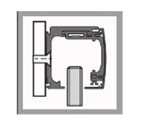 Kit de herrajes GEZE Levolan 120 para instalacion a MURO