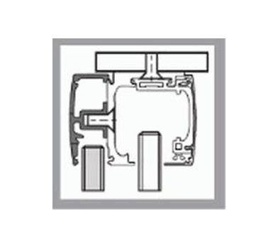 Kit de herrajes GEZE Levolan 120 para instalacion con PANEL FIJO