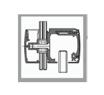 Kit de herrajes GEZE Levolan 120 para instalacion a ANTEPECHO DE CRISTAL