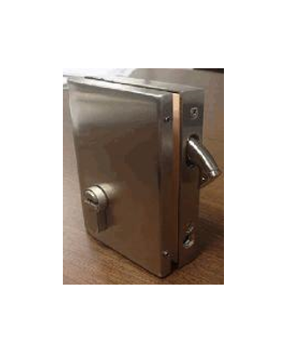 Cerradura Para Corredizo Izquierdo Acero Inox. Satinado