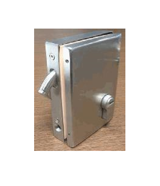 Cerradura Para Corredizo Derecho Acero Inox. Satinado