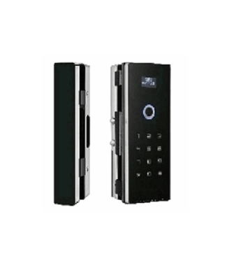 KIT de Cerradura electronica NEGRO p-puerta de 10-12mm  incluye contra y control remoto 