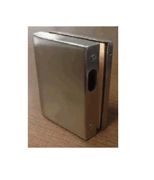 Contracerradura corredizo para Cristal Izquierdo Acero Inox. Satinado