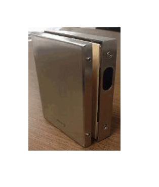 Contracerradura corredizo para Cristal Derecho Acero Inox. Satinado