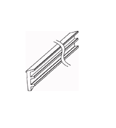 "Sello para puerta para cristal de 12mm, metros"