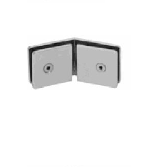 "Clip Num.2 Premium 135 grados Cristal Cristal, 50x50mm, Cromo Brillante"