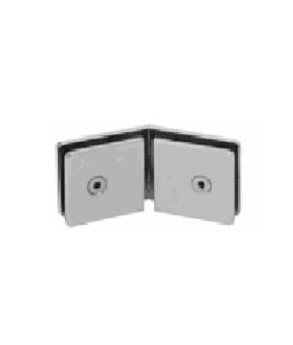 "Clip Num.2 Premium 135 grados Cristal Cristal, 50x50mm, Niquel Satinado"