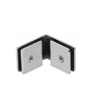 "Clip Num.3 Premium 90 grados Cristal Cristal, 50x50mm, Cromo Brillante"