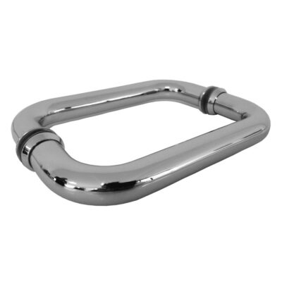 "Jaladera Tubular Doble Tipo  C  P6, Negro Mate"