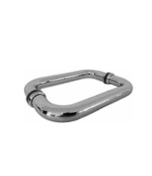 "Jaladera Tubular Doble Tipo  C  P6, Satinado"