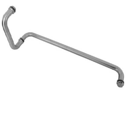 "Jaladera Toallero Tubular 6x18, Negro Mate"