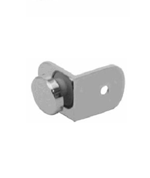 "Conector GWC 700 Muro-Cristal, Cromo Brillante"