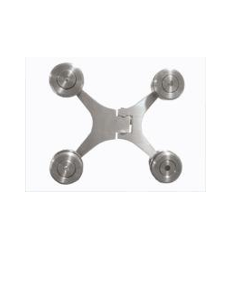 Bisagra Spider Cristal Cristal Acero Inox. 304
