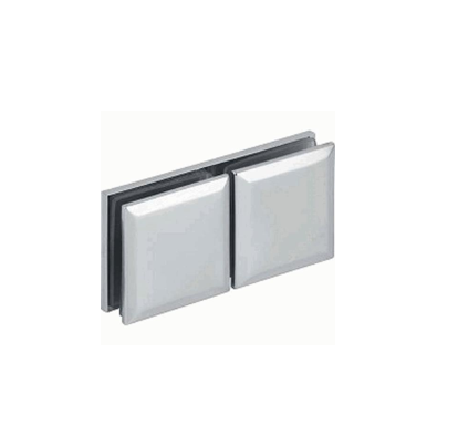 Clip ZAMAK Stilo a 180 grados Cristal Cristal Cromo Brillante