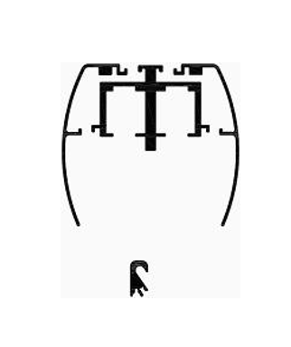Perfiles Horz Glass Def Nat Brillante Mts