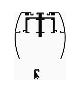 Perfiles Horz Glass Def Blanco Mts