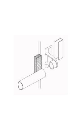 Toallero Glass Light 1 metro Negro