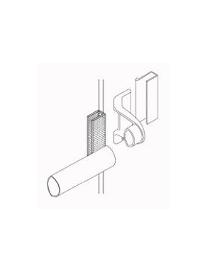 Toallero Glass Light 1 metro Blanco