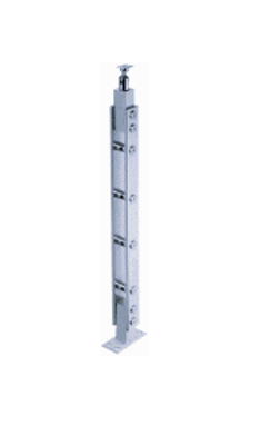 Barandal Tipo Poste Para Barra 12mm Acero Inox. 304