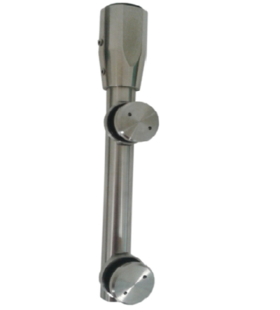"Herraje Superior con tapas, Ac. Inox 304 Negro Mate"