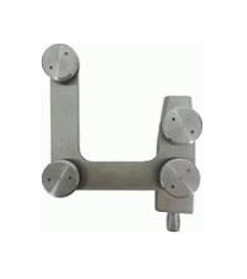Herraje Superior Antepecho Y Fijo Ac. Inox. Con tapas