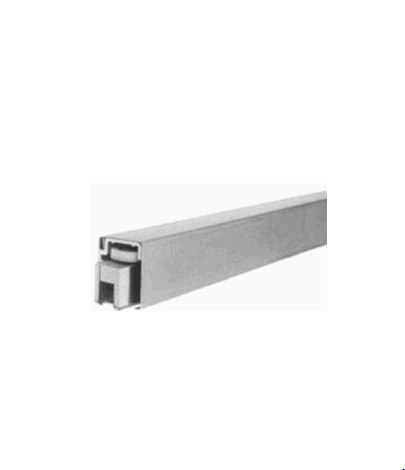 "Riel superior Elite Corredizo, 3 mts, riel de aluminio y tapa de acero inox"