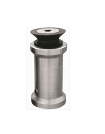 Conector Tipo Pipa 180 grados Muro Cristal 304 Acero Inoxidable