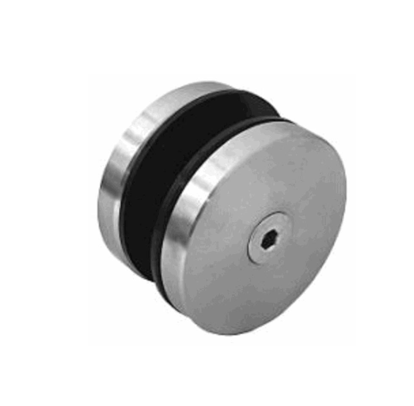 "Conector C-C 180 grados sin saque  cristal 12 mm , acero inox 304"
