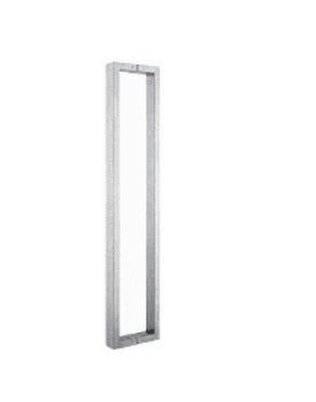 Jaladera Cuadrada 600mm. 25x25 mm. Ace. Inox.