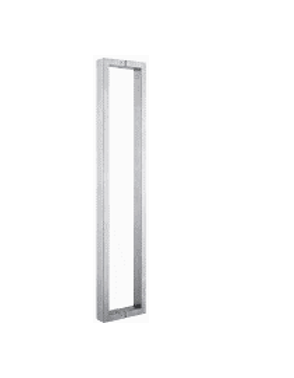 Jaladera Cuadrada 600mm. 50x25 mm. Ace. Inox.