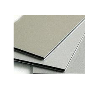 "Panel Alum-Compuesto 1.30x5.00 Mts. 4mm 0.40AL, PVDF Silver Metalic "