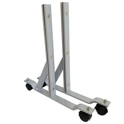 Soportes para Mampara de Piso Movil PLATA  Set de 2 
