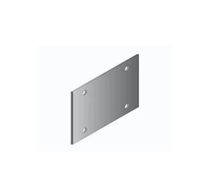 Placa de extension de 200mm x 170mm x 1-4  con 4 barrenos aluminio anodizado natural mate