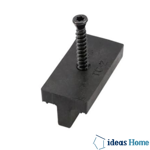 "SISTEMA DE CLIP DE T PARA BASTIDOR DE MADERA, TORNILLO ACERO INOXIDABLE, CAJA 250 PZAS 1.7 KG"