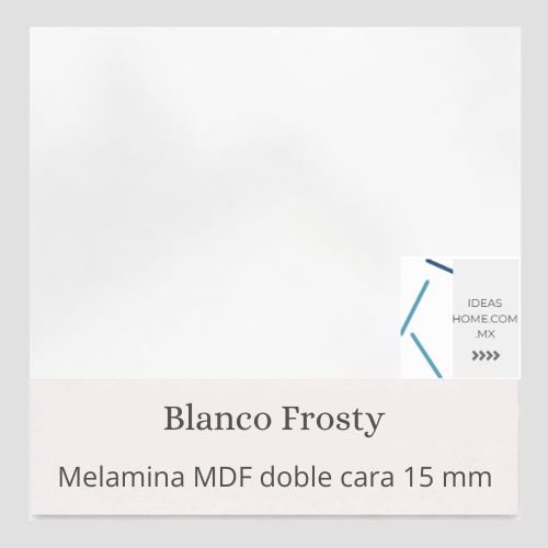 MELAMINA MDF 15 MM DOBLE CARA COLOR BLANCO FROSTY