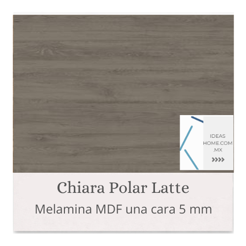MELAMINA MDF 5 MM UNA CARA COLOR CHIARA POLAR LATTE
