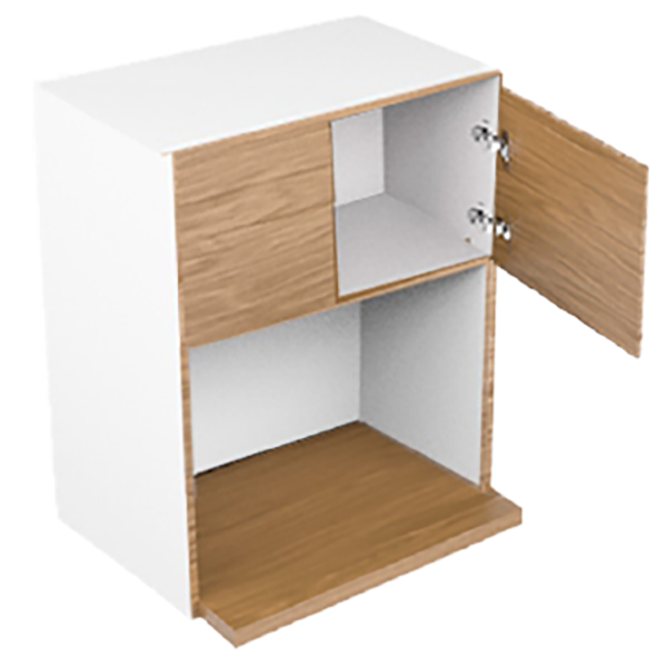 "MODULO PARA COCINA ALTA ALACENA DOBLE PUERTA CON JALADERA, UNA REPISA, Y ESPACIO PARA MICROONDAS, 63 X 70 X 30, LINEA ESTANDAR"