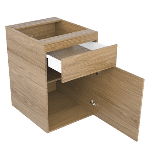 "MODULO PARA COCINA CAJONERA UN CAJON, COMPARTIMENTO CON UNA PUERTA CON SISTEMA PUSH  45 X 74 X 58 LINEA PLUS"