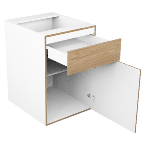 "MODULO PARA COCINA CAJONERA UN CAJON, COMPARTIMENTO CON UNA PUERTA CON JALADERA 60 X 74 X 58 LINEA ESTANDAR"