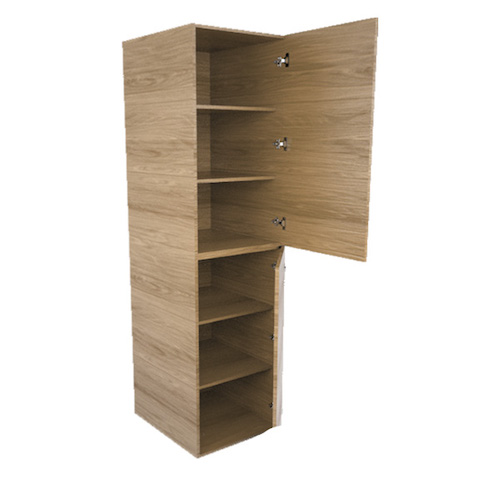 "MODULO PARA COCINA LOCKER DOS PUERTAS CON SISTEMA PUSH, DOS REPISAS CADA MODULO 45 X 205 X 58 LINEA PLUS"